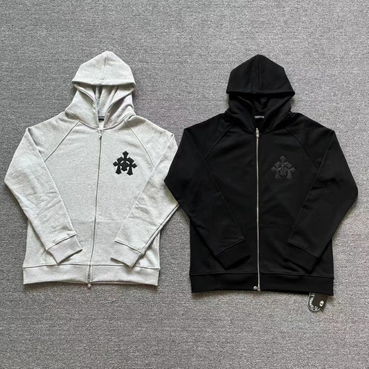 Chrome Heart Hoodie Chrome Heart Chrome cotton terry hooded sweater for men and women